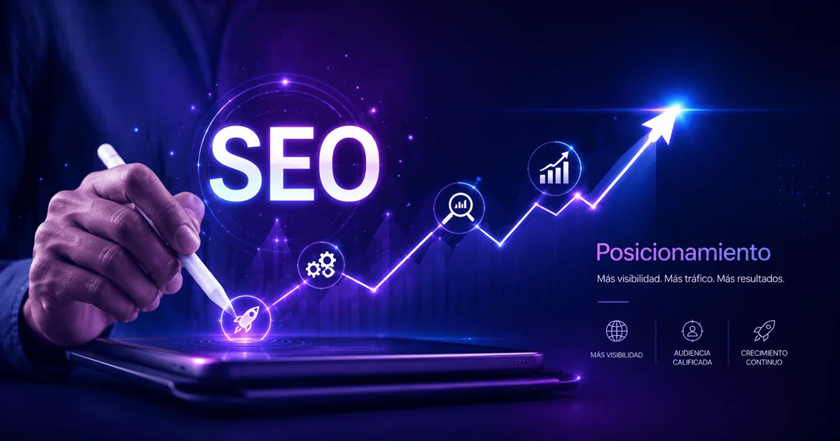 Panel de estrategia SEO y GEO para posicionamiento web