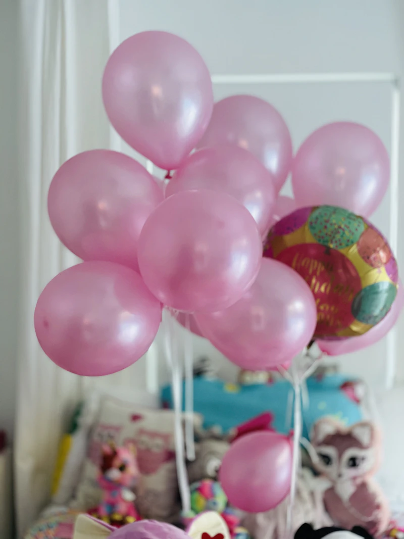 Decoración con globos coloridos